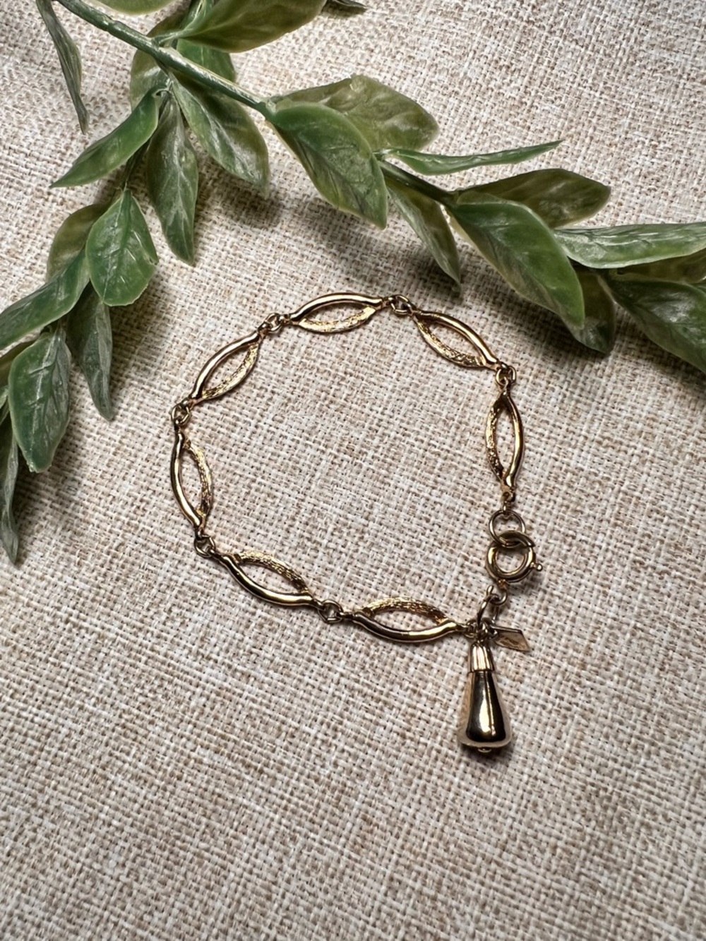 SARAH COV Classic Gold Minimalist Dainty Link Chain Bracelet